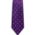 Bocara Purple - Blue - White silk neck tie 
