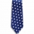 Bocara  Blue - White silk EXTRA LONG Neck Tie 
