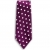  Bocara  Purple - White silk neck tie 